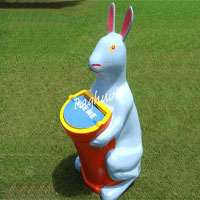 Supplier of Playground Equipment Rabbit Dustbin in Gujarat